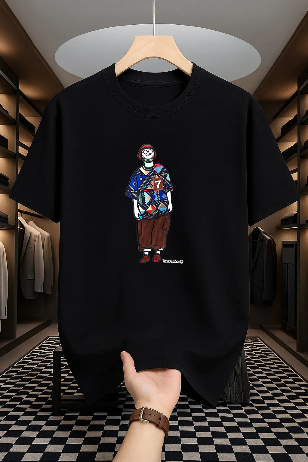 Makuta Design - Drop Shoulder Print T-Shirt