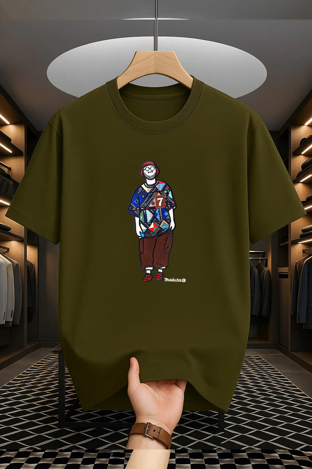 Makuta Design - Drop Shoulder Print T-Shirt