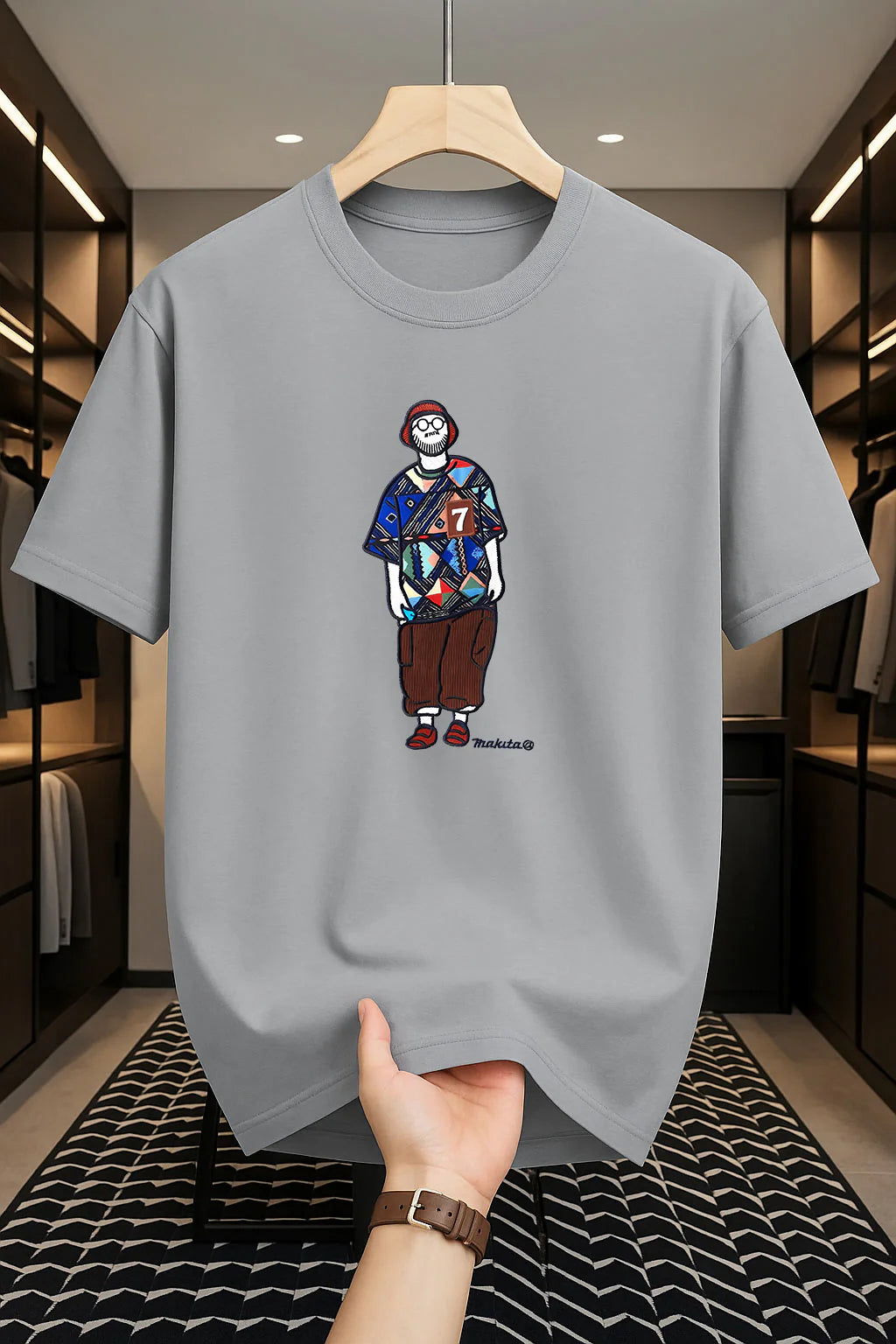 Makuta Design - Drop Shoulder Print T-Shirt