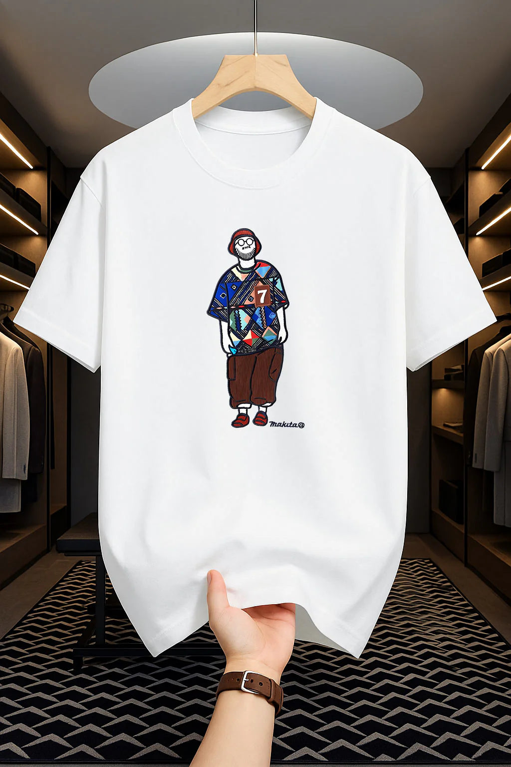 Makuta Design - Drop Shoulder Print T-Shirt