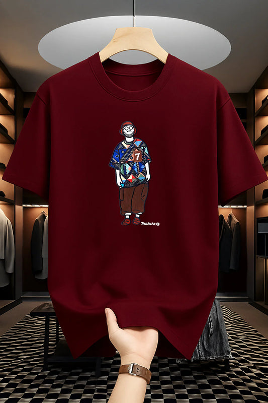 Makuta Design - Drop Shoulder Print T-Shirt