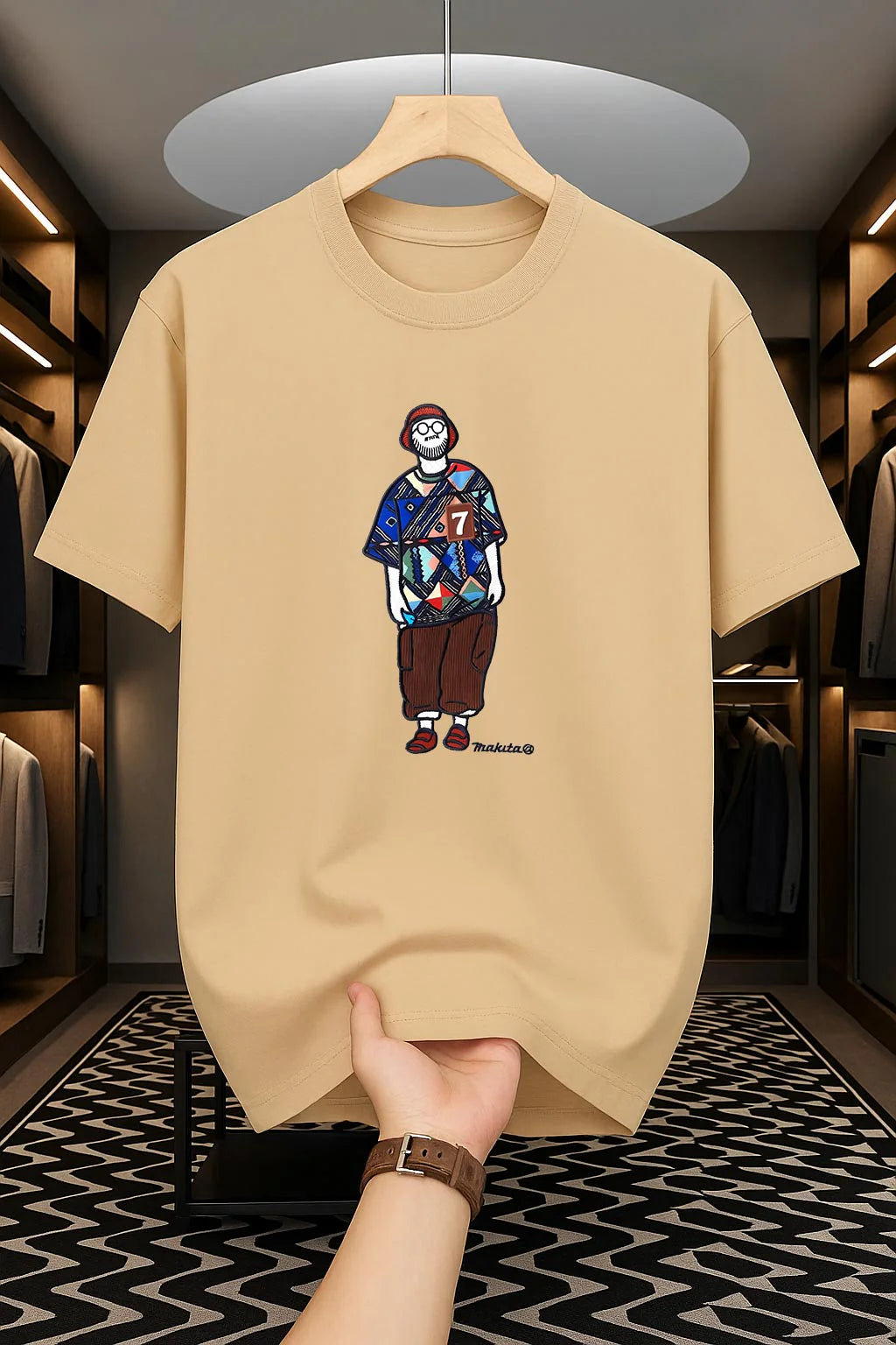 Makuta Design - Drop Shoulder Print T-Shirt